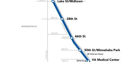 Washington metro bluu line ramani