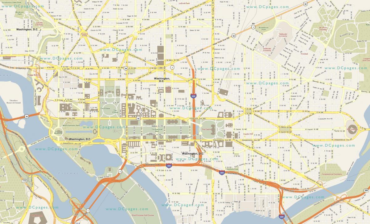 washington street map