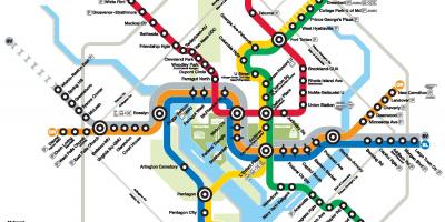 Washington dc metro line ramani